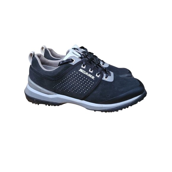 Sqairz Arrow Golf Shoes Mens Size 11 Black Square Toe Spikes Performance